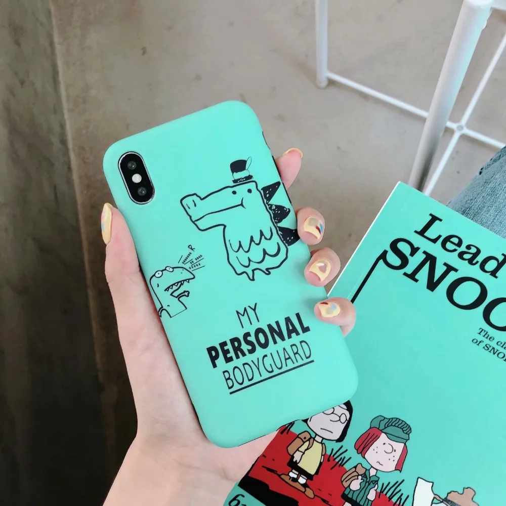 ORYKSZ милый мультфильм динозавра узор чехол для телефона iphone X Чехлы 6 S 7 8 плюс