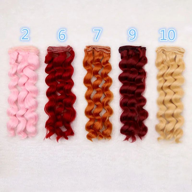 

1 pcs thick 25cm*100cm wigs BJD Ye Luoli SD DIY doll wigs High-temperature wire fiber Hair curly wave hair wigs