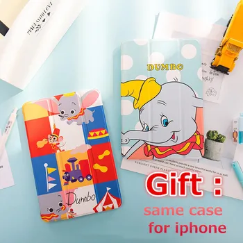 

Cartoon Dumbo Flip Cover case For iPad Air Pro 9.7 10.5 11 10.2 12.9 2019 2020 Mini 2 3 4 5 Tablet Case For ipad 9.7 2017 2018