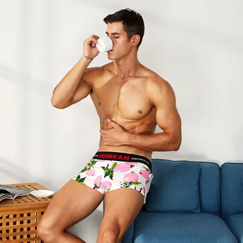 

Fashion Mens Underwear Boxers Loose Shorts Male Underpants Man Arrow Pants Home Sleep Wear