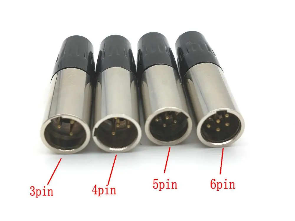 10 шт. мини xlr Штекерный 3pin 4pin 5pin 6pin аудио разъем микрофона|connector female|connector adapterconnectors