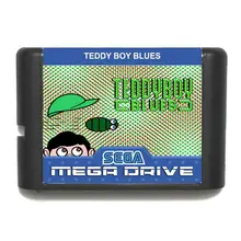 Teddy Boy Blues 16 bit MD игровая карта для sega Mega Drive для Genesis
