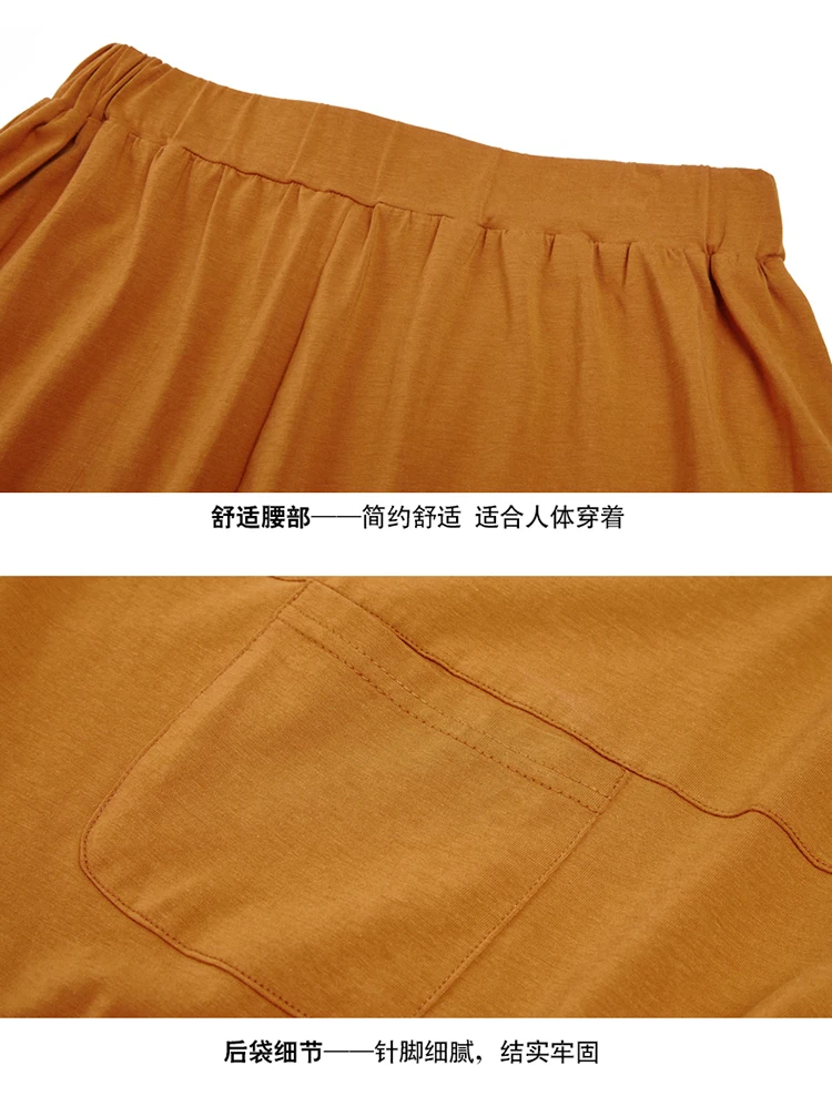 Винтажные свободные однотонные шорты модные с высокой эластичной талией простые женские до колена Свободная Повседневная Женская шорты Тайланд праздничный стиль