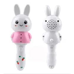 Портативсветодио дный игрушки Кролик палочки игрушка с мигающим и музыкальным свечением музыкальная палочка обучающая светящаяся