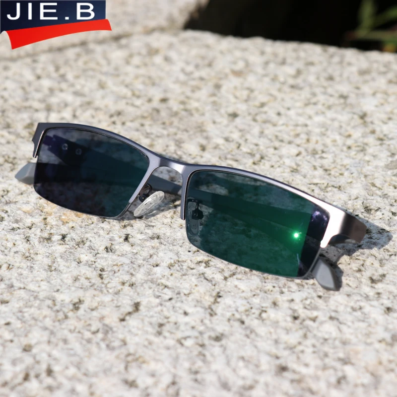 Tanie Okulary do czytania z fotochromem mężczyźni asferyczna twarda spoina lense Reader okulary elastyczne świątynie nogi pół ramki mężczyzna prezbiopia