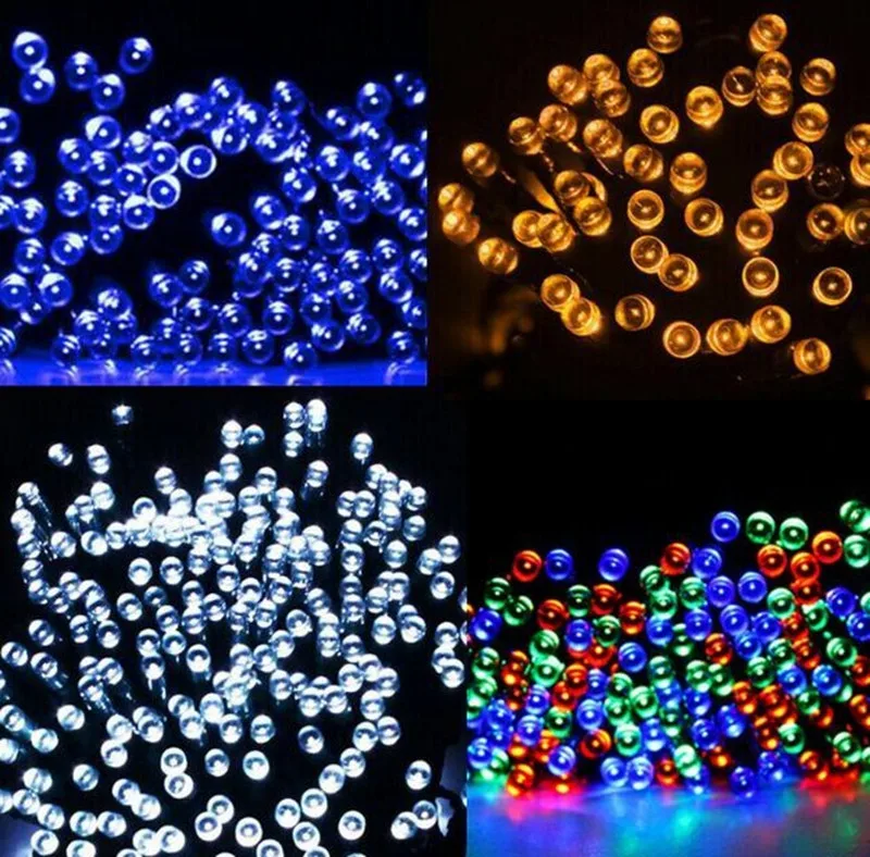 SZYOUMY Солнечный Мощность свет шнура 10 м 100 Led Медный провод Строка Фея Света для открытый гостиная украшение сад балкон солярии