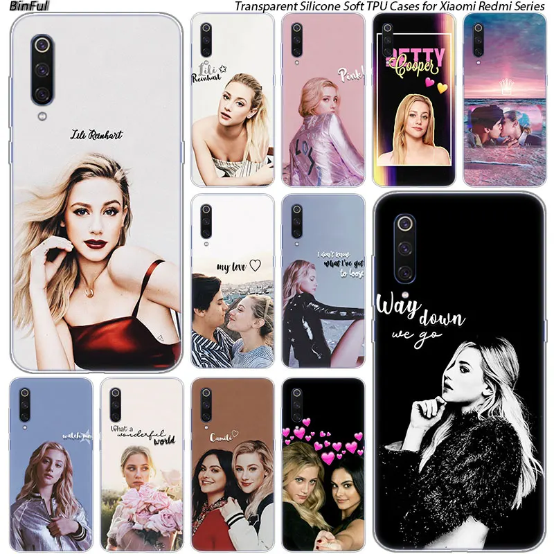 Силиконовый чехол Lili Reinhart Riverdale для Xiaomi Pocophone F1 9T 9 9SE 8 A2 Lite A1 Mix3 Redmi K20 7A Note 4 4X 5 6 7 Pro