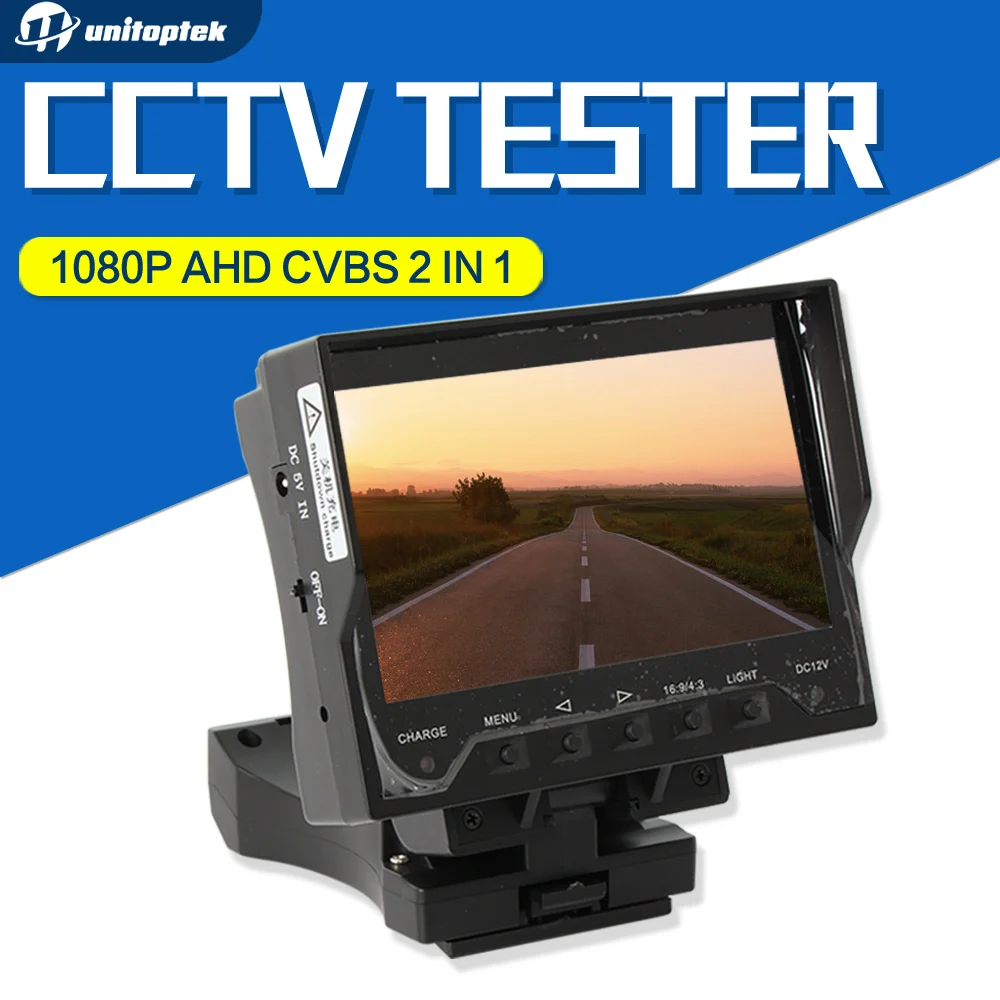  1080P 720P AHD Test CVBS 2 IN 1 CCTV Camera Tester Security 4.3 inch TFT LCD Monitor Color Camera Tester With Network Cable Test 