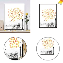 1 шт Вечерние отпечаток пальца DIY Знак Ретро Холст Граффити велосипед креативная Персонализация «сделай сам» Гость книга для помолвки Вечерние