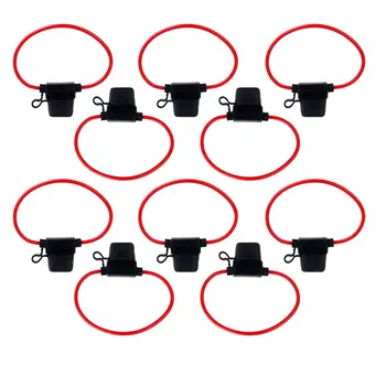 

AUTO -10pcs Small Door Fuse for Truck Boat Car 16 AWG Cable