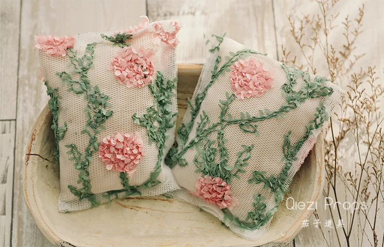 

Newborn Photography Prop small pillow flower pattern baby photography pillow