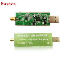 USB 2.0 RTL SDR 0.5 PPM TCXO RTL2832U R820T2 25 MHZ כדי 1760 MHZ מקלט טלוויזיה מקלט AM FM NFM DSB LSB SW רדיו SDR טלוויזיה מקלט מקל(China)