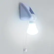 Wire LED Bulb Portable Cabinet Lamp Night Light Battery Self Adhesive Wall Mount