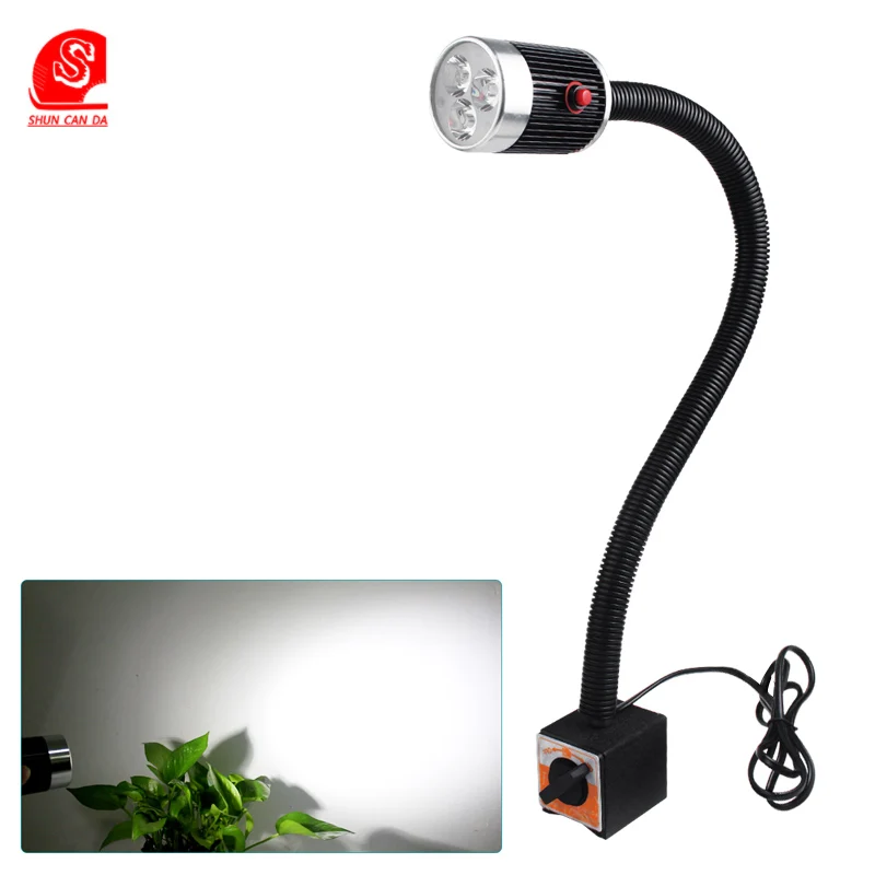 

LED Desk Lamp 3W table lamps Magetic base bedside reading book light Flexible Hose Eye Protection spot lights for living room