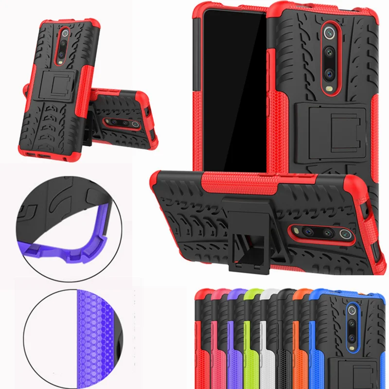 Чехол для Xiaomi Redmi K20 / Pro двойной армированный ударопрочный гибридный чехол из ТПУ