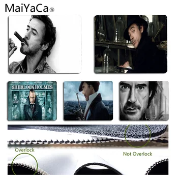

MaiYaCa Sherlock Holmes Robert Downey Jr DIY Design Pattern Game mousepad Size for 25x29CM Speed Version Gaming Mousepads
