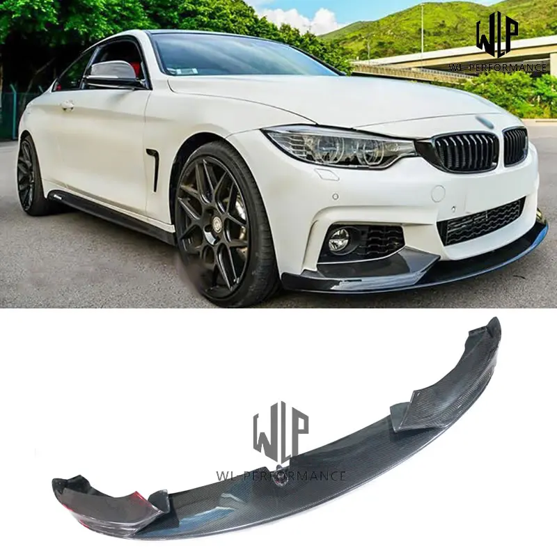 

F32 MT P Style Carbon Fiber Front Lip Splitter Car Styling For BMW 4 Series F32 MT 420i 428i 435i Car Body Kit 2014-UP
