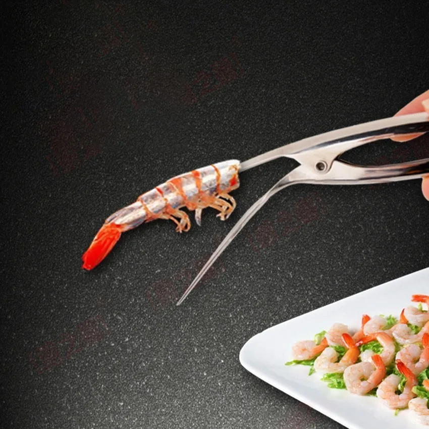 1PCS Stainless Steel Shrimp peeler Prawn Peeler Shrimp Deveiner Peel