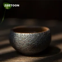 100 мл японский стиль винтажная грубая керамика Ржавчина глазурь чайная чашка чайная чаша керамический чайный набор кунг-фу Мастер чашка креативный домашний декор