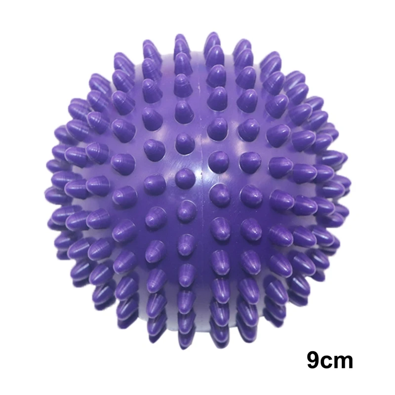 Фитнес-мяч для массажа рук ног Массажный мяч из ПВХ Портативный шипами Шарики подошвы Ежик сенсорные йога оборудование для тренировок