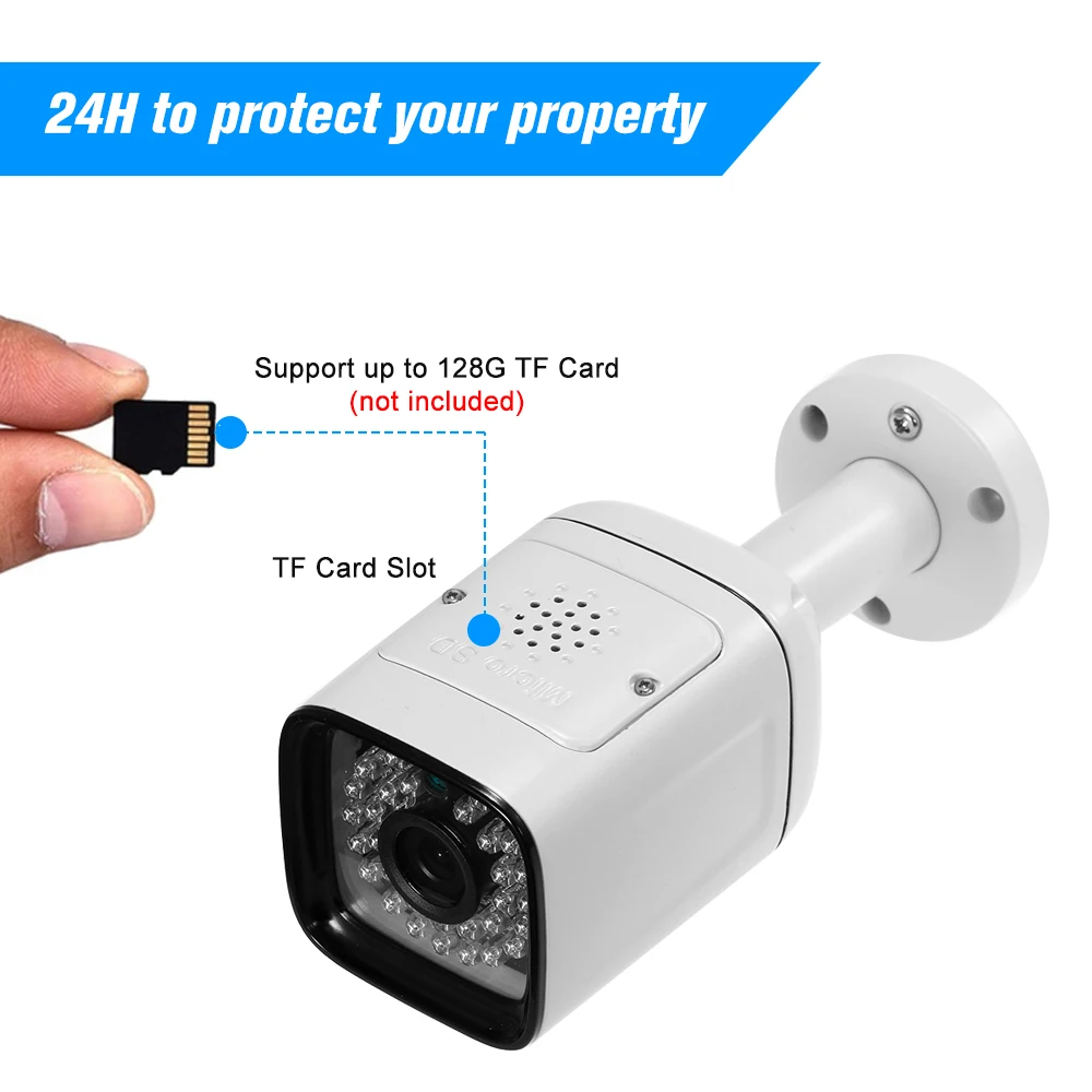 720P HD Bullet WIFI камера с защитой от атмосферных воздействий беспроводная ip 1.0MP t