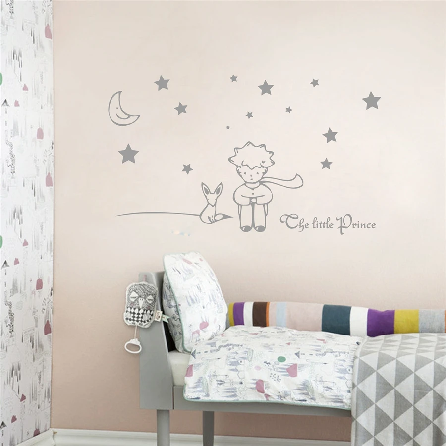 The Little Prince Wall Sticker For Kids Baby Nursery Room Decor Removable Vinyl Wall Decals Prince Wall Stickers For Kids Wall Stickerstickers For Aliexpress