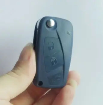 

50PCS Replacement for FIAT Punto Ducato Stilo Panda Idea Doblo Bravo Keyless Fob Case 3 Buttons Remote key shell with stictker