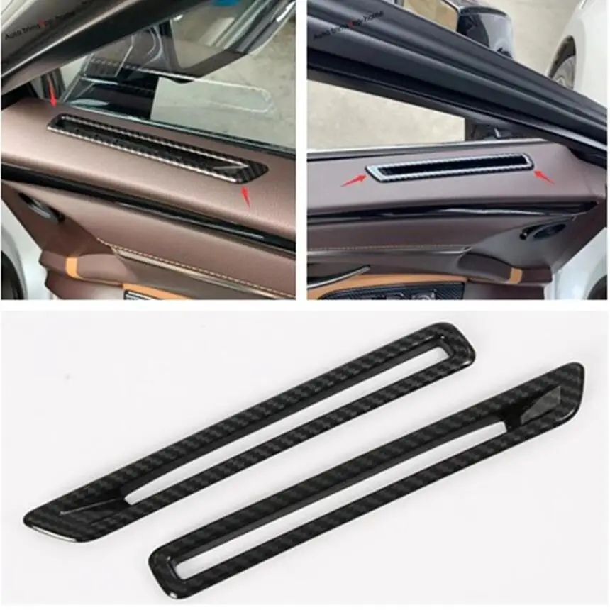 

Yimaautotrims For Lexus ES 2018 2019 ABS Front Door Side Air Conditioning AC Outlet Vent Cover Trim 2 Piece / Interior Mouldings