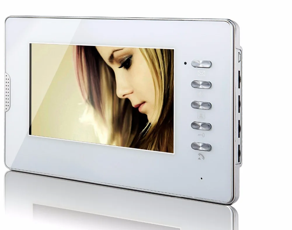 SmartYIBA 7 дюймов цифровой внутренний монитор Цвет ЖК-дисплей Экран видео домофон Дисплей для квартиры/домашний телефон видео домофон