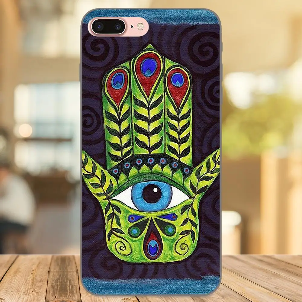 Мягкая Капа Coque Хамса от дурного глаза Judaica рука для Samsung Galaxy Note 4 8 9 S3 S4 S5 S6 S7 S8 S9 S10 Edge