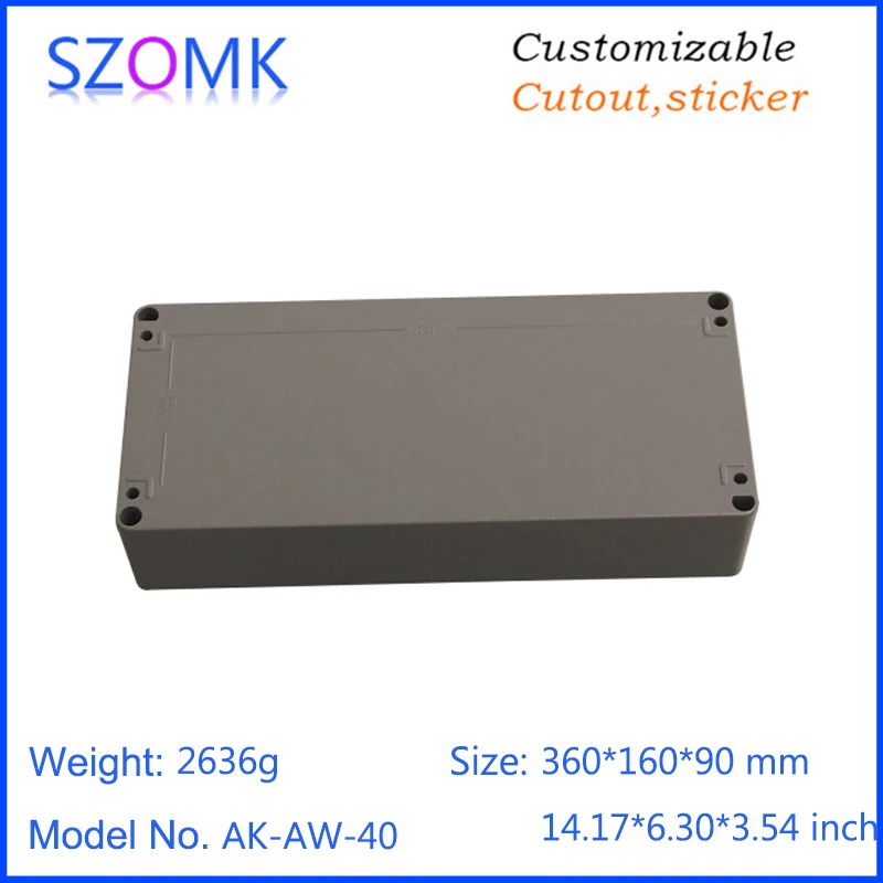 szomk IP66 die cast aluminum waterproof enclosure for electronics aluminum case waterproof equipment junction box (8)