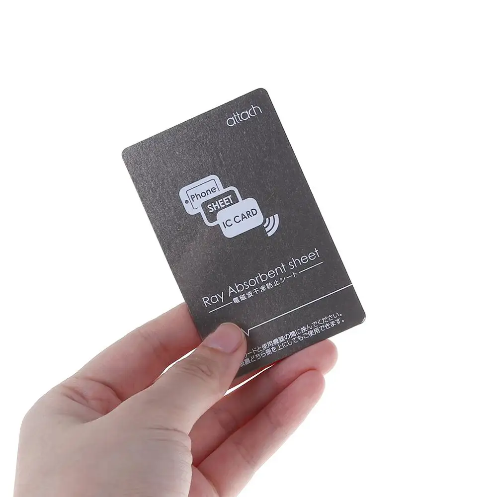 Grey Anti-Metal Magnetic NFC Sticker Paster for iPhone Cell Phone Bus Access Control Card IC Card Protection Supplies