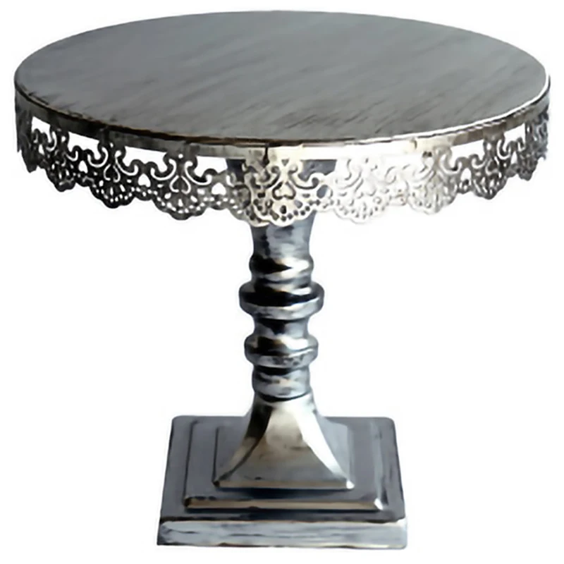 

New Sweetgo Silver Cake Stand For Fondant Cake Decorating Tools Wedding Backing Accessories Bakeware Kitchen