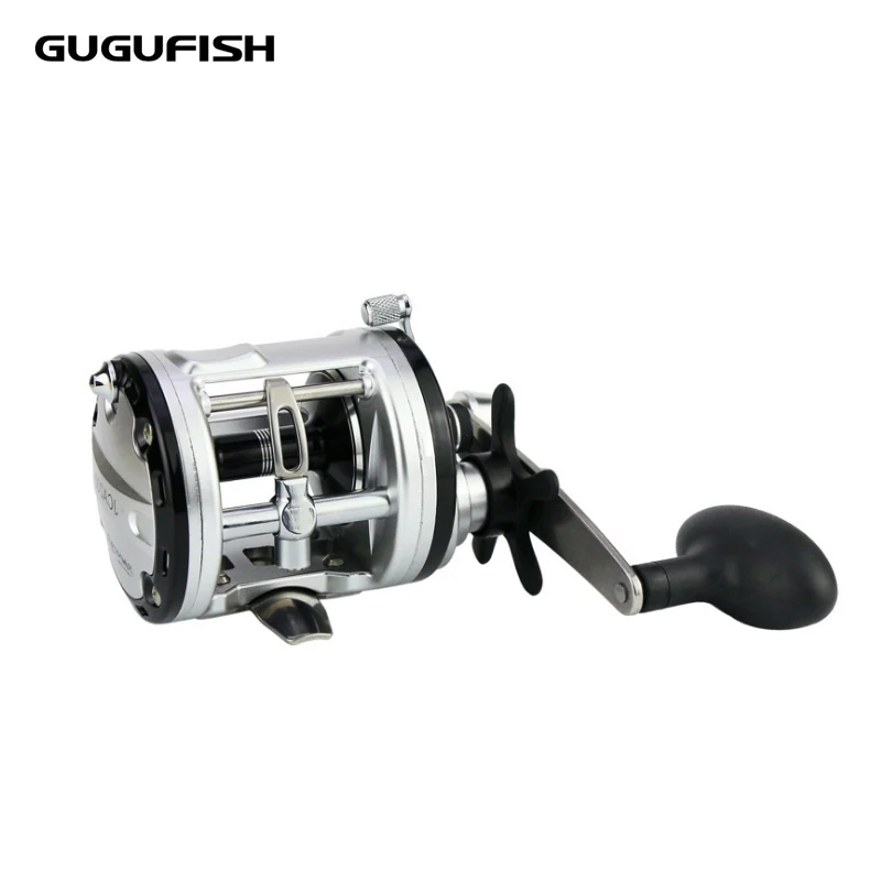 Шаровые подшипники GUGUFISH 12 + 1 рыболовная катушка с литым барабаном для троллинга