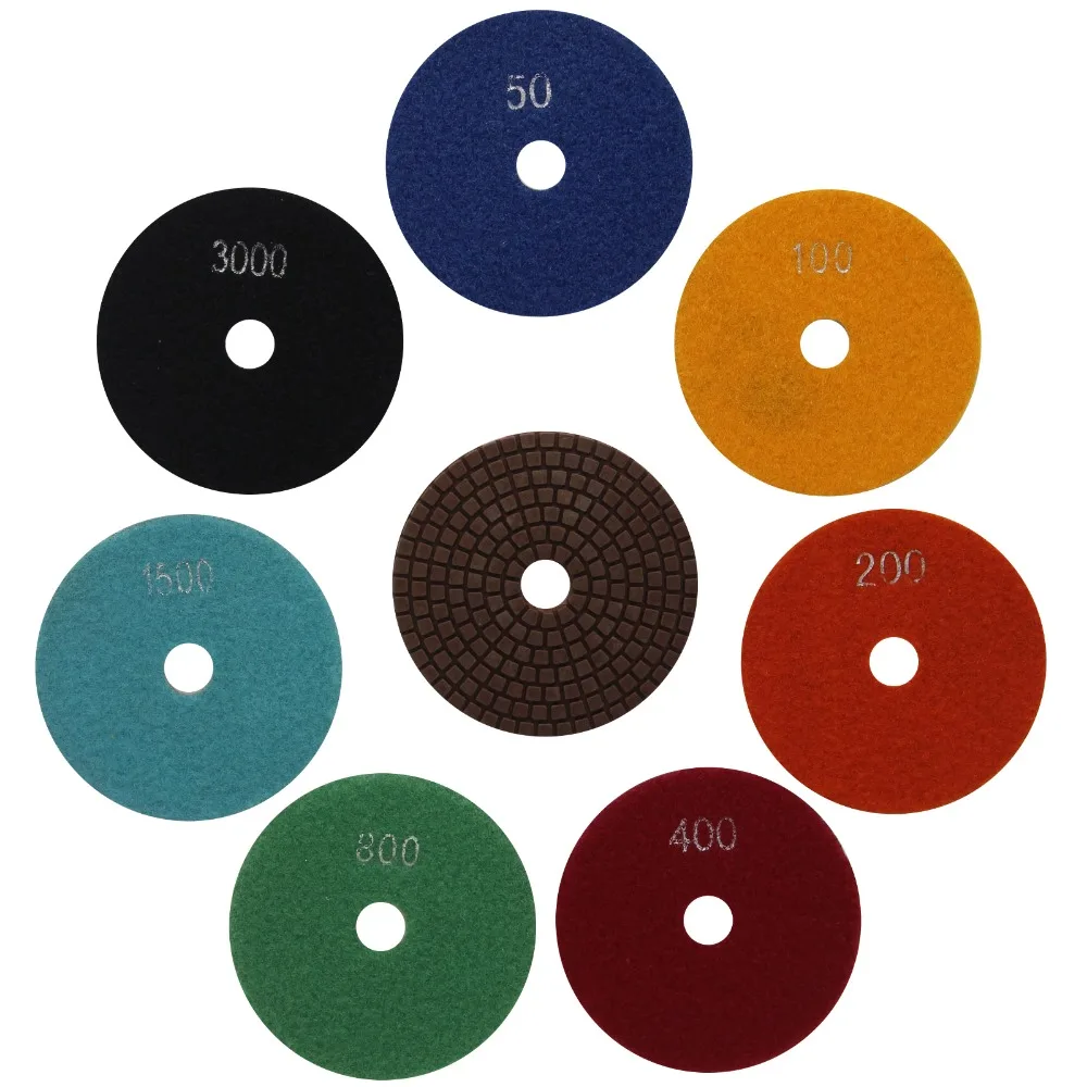 Buy 100mm Diamond Metal Polishing Iron Pads Sanding
