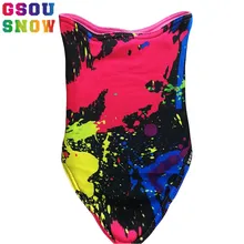 GSOU снег Мужчины Женщины Катание на лыжах велосипед зимняя теплая защитная маска для лица сноуборд Мотоцикл велосипед тепловой милый мультяшный шарф