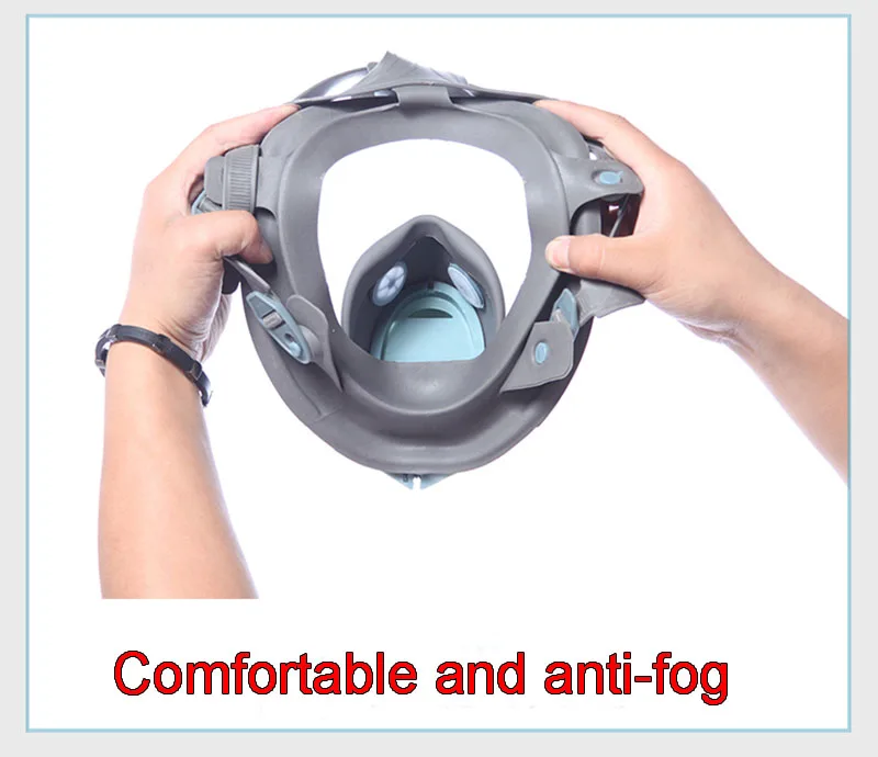 Полная маска подходит для электрического воздуходувки респиратор противопротивотуманная маска высокой четкости 7 часов хранения воздуходувки комбинированная газовая маска