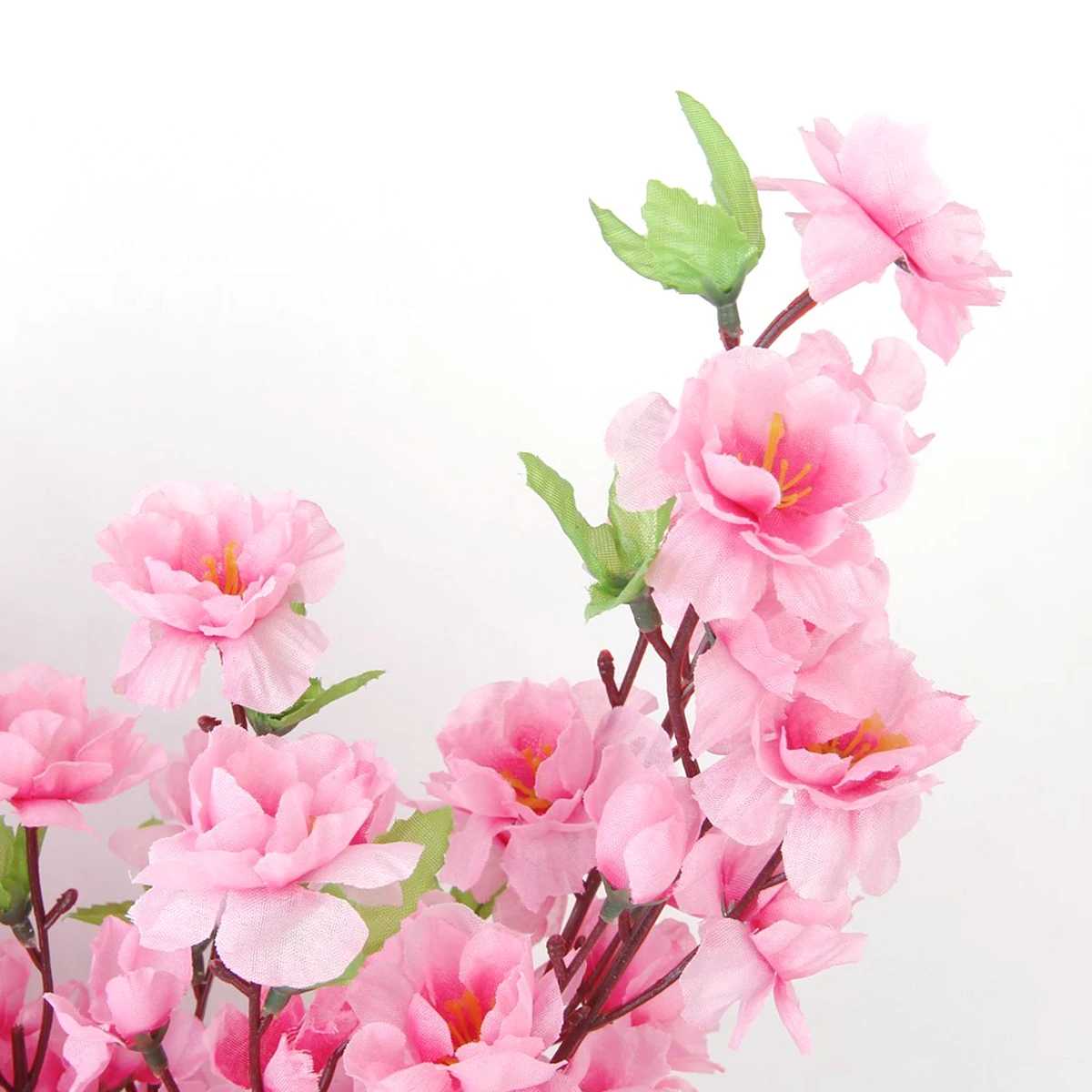 6 шт. искусственные цветки вишни Весенняя Слива персик ветка Шелковый цветок дерево Искусственные растения для украшения свадебной вечеринки