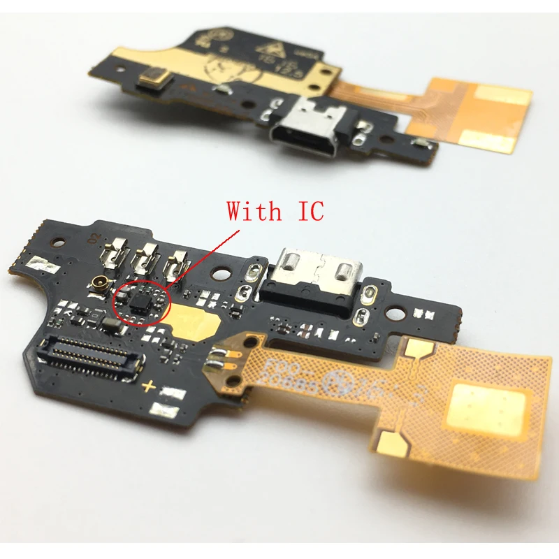 

10pcs/lot For ZTE blade v6 plus /V7 Lite Micro Dock Connector USB Charging Charger Port Connector Ribbon Flex Cable With IC