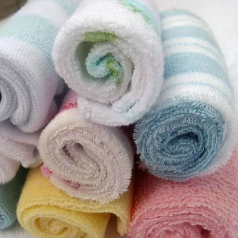 8 шт./компл., хлопковые полотенца для новорожденных Слюнявчики, мягкое полотенце для кормления, полотенце для мальчиков и девочек, Bebe Toalha, тканевый носовой платок для лица