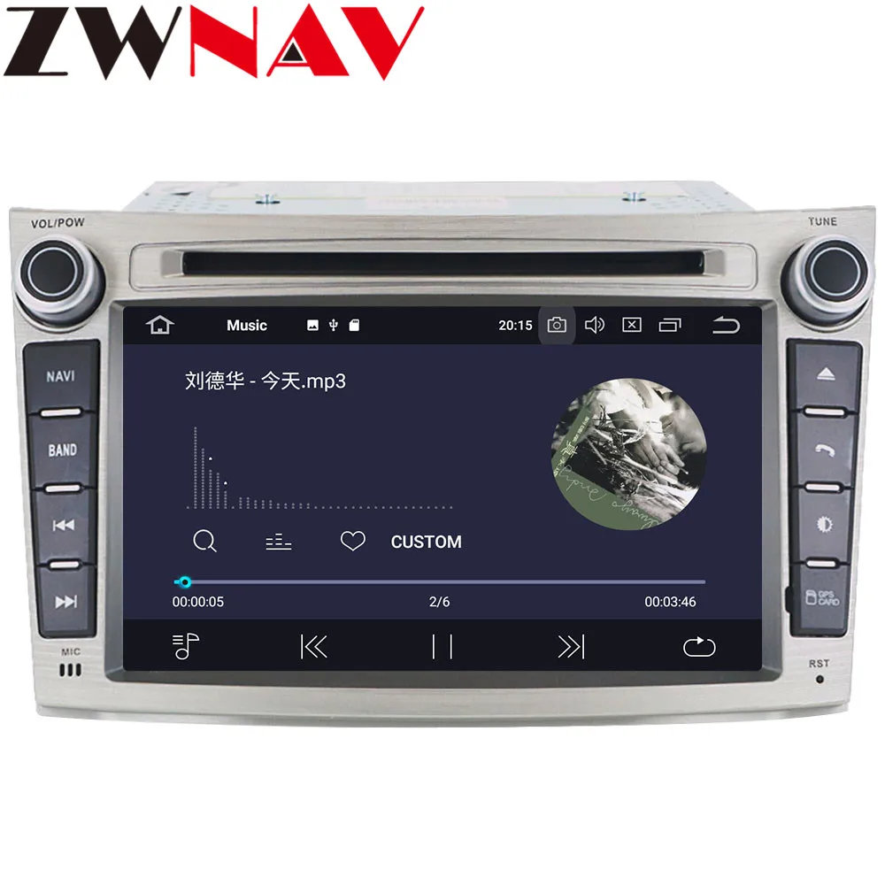 Clearance ZWNAV Android 9.0 4+32GB Car DVD Player for Subaru Legacy Outback 2009-2014 Radio Ibiza GPS Navigation Mirroring link head unit 1