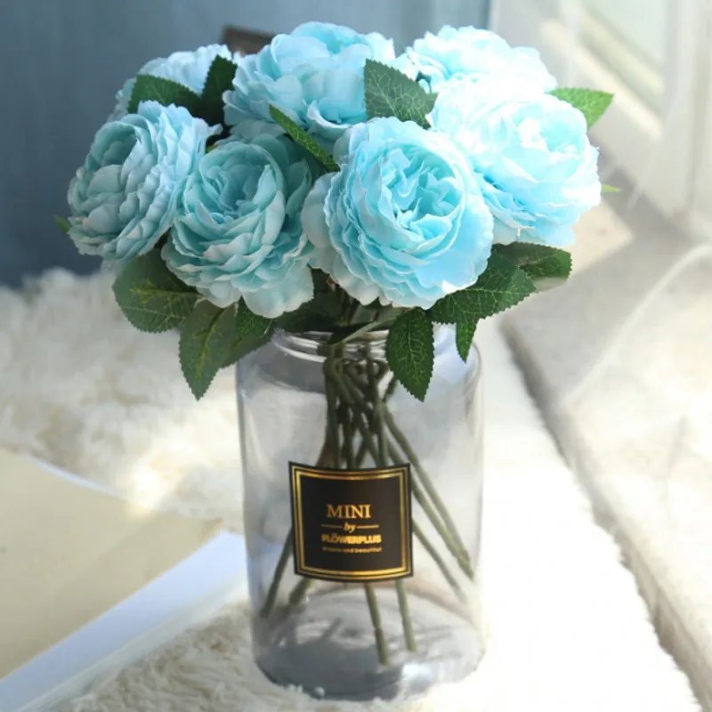 1 шт. Пион цветок Искусственные цветы Мода Европейский Пион Искусственный Свадебный букет невесты домашние вечерние украшения