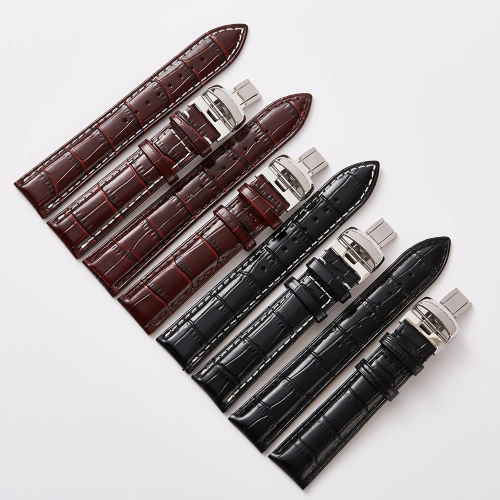 

Genuine Leather Watchband for Mido Replacement Watch Band Butterfly Clasp Strap 20mm 22mm Wrist Belt Bracelet + Tool