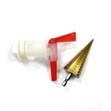 Розлив на дому ведро сверло с пластиковым Spigot 4 мм~ 32 мм шаг сверла бит