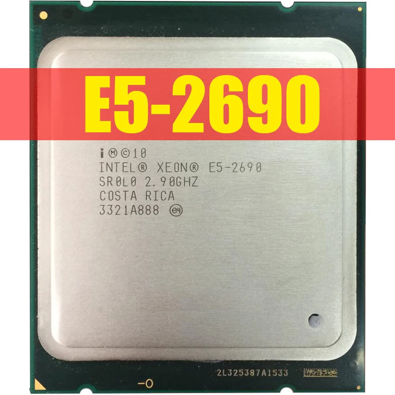 Intel Xeon Processor E5 2690 E5-2690 Eight Core 2.9G SROL0 C2 LGA2011 CPU 100% working properly PC Server Desktop Processor core processor