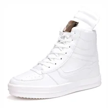 Дышащая мужская обувь для скейтборда из искусственной кожи; обувь с высоким берцем; уличные спортивные зимние теплые прогулочные ботинки; кроссовки; европейские размеры 39-45