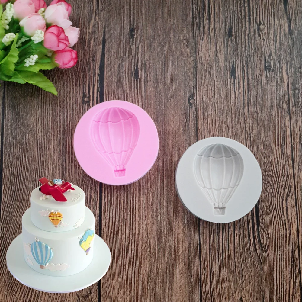 DIY Hot Air Balloon Silicone Fondant Mold Sugar Craft Cake ...