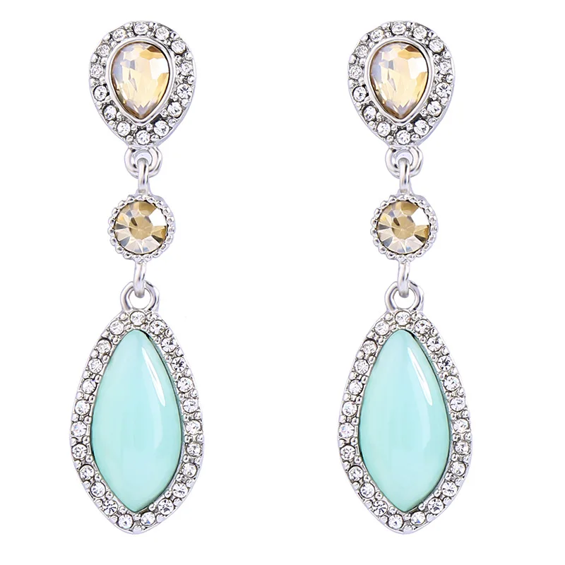 

Joolim Mint Water Drop Piercing Earring Office Lady Earring