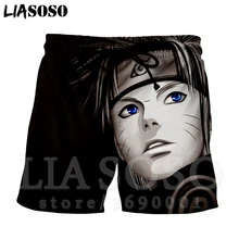 LIASOSO, 3D принт, аниме, Наруто, лиса, Kurama, мужские шорты, летние пляжные повседневные шорты, пляжные шорты, хип-хоп Короткие штаны, X1117