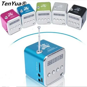 

TenYua TD-V26 Micro SD TF USB Mini Speaker MP3 Music Player Portable FM Radio Stereo For PC Laptop